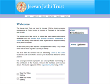 Tablet Screenshot of jeevanjothitrust.com